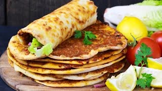 Bestes Lahmacun Rezept und Zwiebelsalat  Türkische Pizza [upl. by Post912]