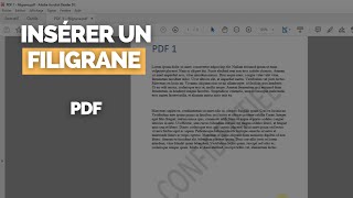 Comment Insérer  Ajouter un Filigrane Pour un Fichier PDF  2 SOLUTIONS [upl. by Maccarone327]