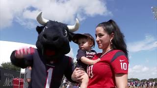 UNMASKING TORO Meet the person behind the Texans mascot [upl. by Notsew]