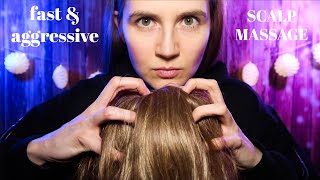 ASMR Vigorous amp Fast Scalp Massage for Tingles [upl. by Terrej855]