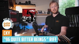 How to play the CKY quot96 Quite Bitter Beingsquot intro riff  RIFF OF THE WEEK [upl. by Grosz]