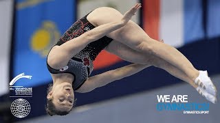 2018 Trampoline Worlds St Petersburg RUS  HIGHLIGHTS – Women’s Trampoline – We Are Gymnastics [upl. by Carolin]