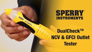 DualCheck™ NCV amp GFCI Outlet Tester  Product Overview [upl. by Aelyk]