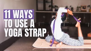 How to Use a Yoga Strap 11 Easy Tips [upl. by Evaleen]