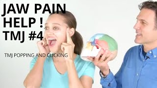 TMJ Exercises 4  Jaw Popping Clicking Cracking and Pain Relief [upl. by Welles454]