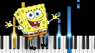 SpongeBob  Theme Song  Piano Tutorial  Piano Cover [upl. by Eibur]