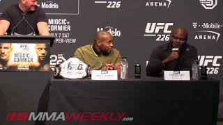 Derrick Lewis Has Beef with Daniel Cormier UFC 226 Presser [upl. by Kablesh378]