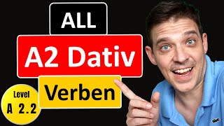 German Dative Verbs  ALL A2 Level Dative Verbs  YourGermanTeacher [upl. by Calderon407]