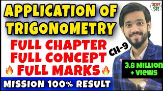 Trigonometry  Some Applications Of Trigonometry Class 10  Class 10 Chapter 9 Maths  Class 9th10t [upl. by Ahseinet]