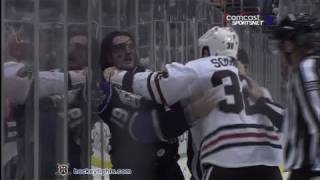 Kevin Westgarth vs Luke Gazdic Mar 1 2014 [upl. by Ainevul]