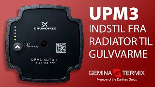 Fra radiator til gulvvarme  UPM3pumpe [upl. by Bertsche77]