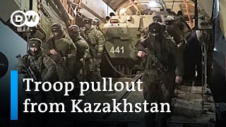 Russialed troops to pull out of Kazakhstan  DW News [upl. by Adyht410]