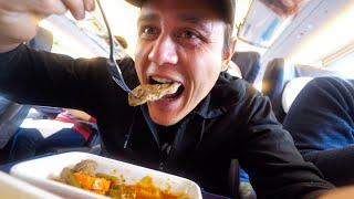 Russia Train FOOD REVIEW  Moscow to Saint Petersburg  HighSpeed Sapsan Express [upl. by Anerys]