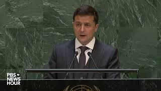 WATCH Ukraine President Volodymyr Zelenskyys full speech to the UN General Assembly [upl. by Anialeh]