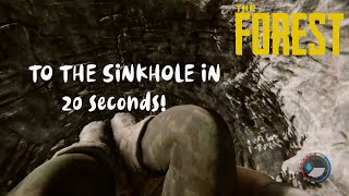 Get in to the Sinkhole in 20 seconds  The Forest [upl. by Uria]