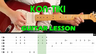 KONTIKI  Guitar lesson with tabs  The Shadows [upl. by Luwana]