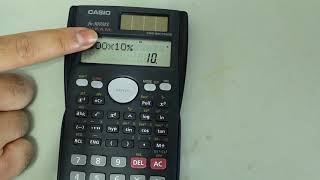 Percentages on Casio Scientific Calculator [upl. by Oconnor111]