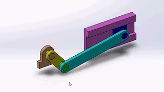 Slider crank mechanism in solidworks [upl. by Benita]