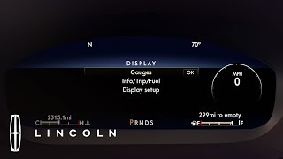 Customizable Instrument Cluster  HowTo  Lincoln [upl. by Pammi311]