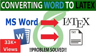 How to convert MS Word documents into LATEX [upl. by Layla]