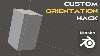 Blender orientation trick you NEED to know [upl. by Schulein371]