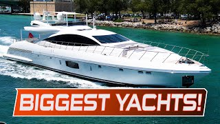 25 BIGGEST amp MOST EXPENSIVE Yachts at Haulover Inlet [upl. by Sorkin]