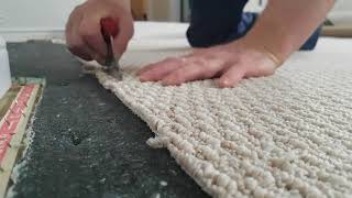 How to seam together carpet [upl. by Maureen520]