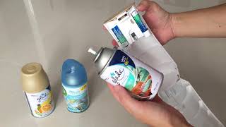 Glade Automatic Air Freshener Spray Review and does it work with Air Wick refills [upl. by Roose124]