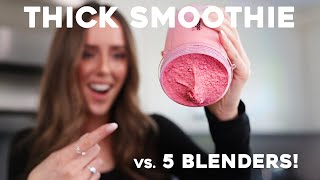 THICK SMOOTHIE vs 5 BLENDERS [upl. by Salahcin]