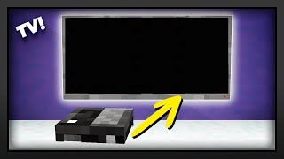 Minecraft  How To Make A Flat Screen TV [upl. by Ratep858]