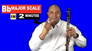 How To Play Bb Major Scale on Clarinet in 2 Minutes [upl. by Zurheide]