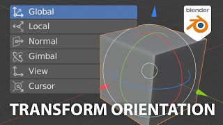 How to use Transform Orientations in Blender [upl. by Acceb487]