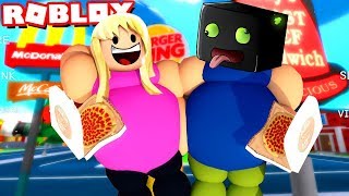 ROMAN UND ISY VS 1000000 PIZZEN ✿ Roblox Fat Simulator DeutschHD [upl. by Geri]