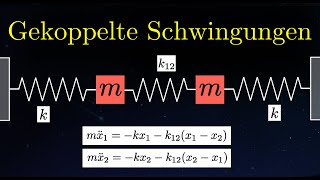 Gekoppelte Schwingungen Normalschwingungen  Schwingungen 12 von 12 [upl. by Justen126]