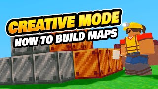 How to Build Custom Maps in Creative Mode Roblox BedWars [upl. by Churchill]