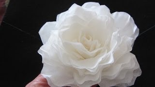 How To Make This Elegant Coffee Filter Rose QUICK [upl. by Anniram]