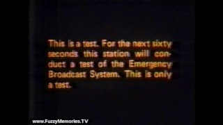 Emergency Broadcast System Test 1981 [upl. by Elleon]