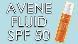 AVENE FLUID SPF 50  skin test short review amp INCI ingredients [upl. by Tiffanle]