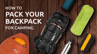 How to Pack Your Backpack for Camping [upl. by Eilatan]