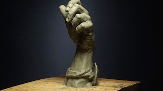 sculpting a hand in clay [upl. by Ronalda956]