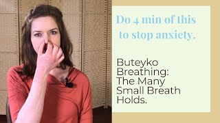 Buteyko Breathing 4 min guided exercise for anxiety [upl. by Llatsyrc]