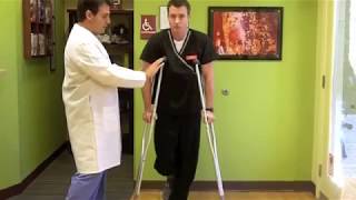 How to use Crutches  Partial Weightbearing [upl. by Milissa]