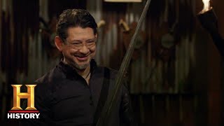 Forged in Fire Beat the Judges MEDIEVAL ARMING SWORD CHALLENGE Steven vs Dave S1  History [upl. by Erdne]