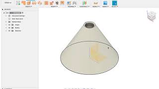 Fusion360 quick How to unfold metal sheet cone [upl. by Nytsirk344]