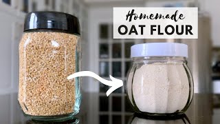 Lets Make OAT FLOUR Using STEEL CUT Oats [upl. by Oicnedurp]