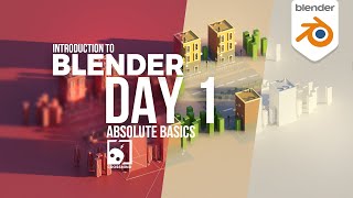 Blender Day 1  Absolute Basics  Introduction Series for Beginners  compatible with 43 [upl. by Sneed]