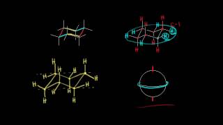 Drawing chair conformations  Organic chemistry  Khan Academy [upl. by Yntruoc]