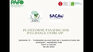 Commercialisation Agriculture en Afrique [upl. by Ynnob857]