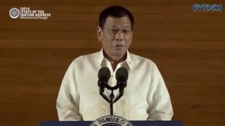 FULL VIDEO President Rodrigo Dutertes Sona 2016 [upl. by Ahselat]