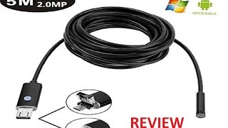 New Rice Android OTG Smartphone USB Endoscope Wire Camera Review [upl. by Tolecnal]